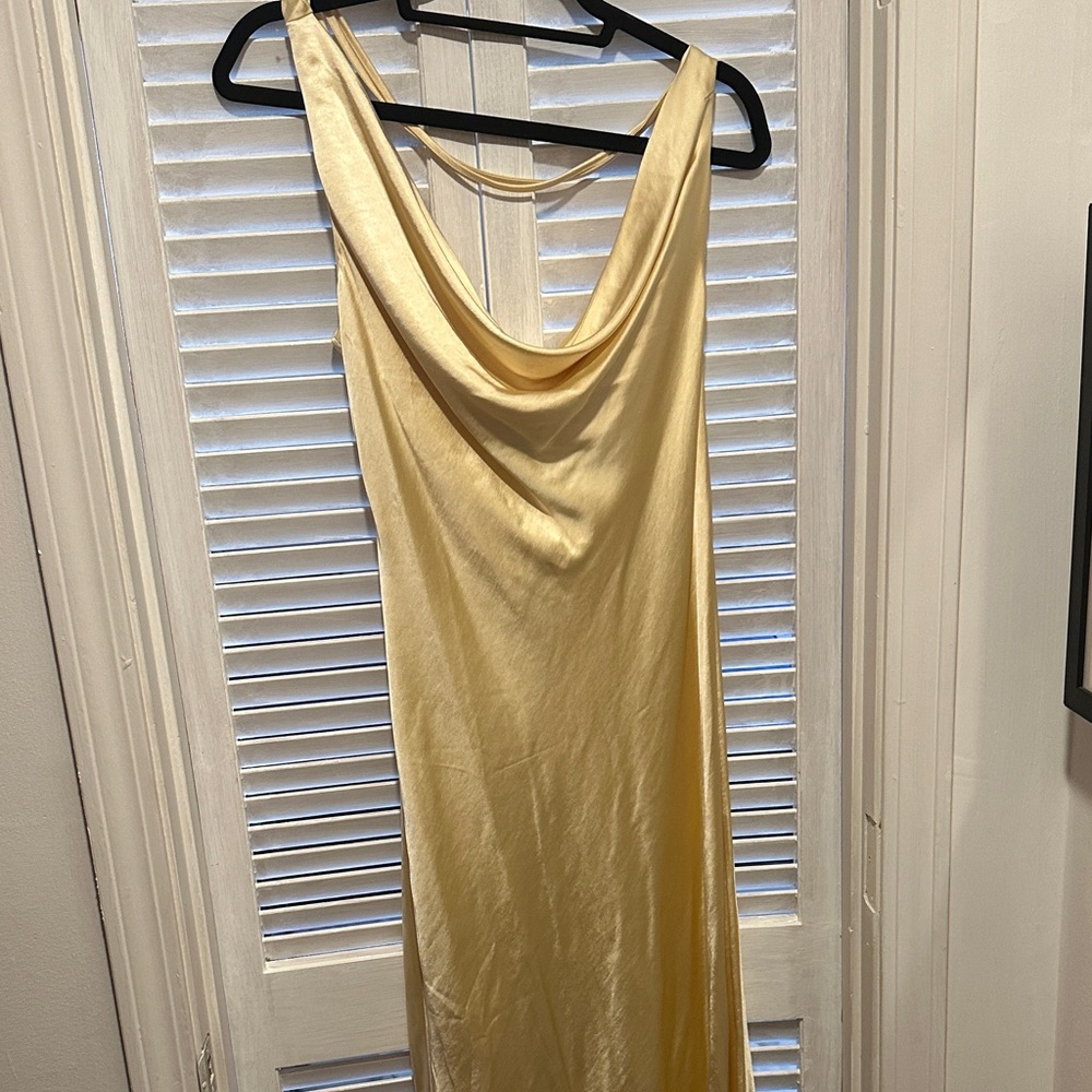 Meshki Yellow Backless Dress